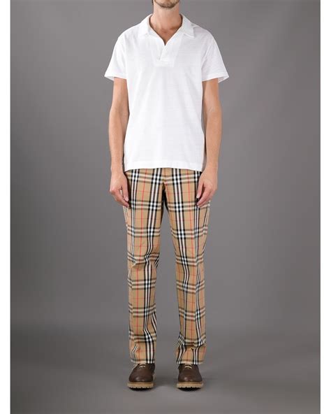 burberry pattern trousers|Burberry trousers women.